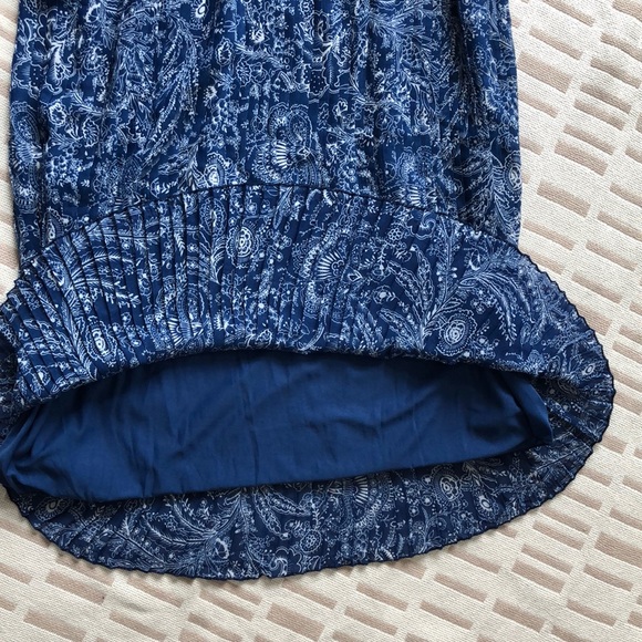 Cathy Daniels Blue & White Pleated Maxi Skirt S - Picture 4 of 8